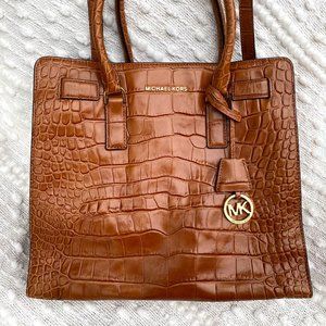Michael Kors Dillon Large Embossed Leather Tote